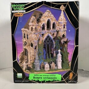 Lemax Spooky Town Gothic Ruins Rare! 2006 Has Cord and Works Great!